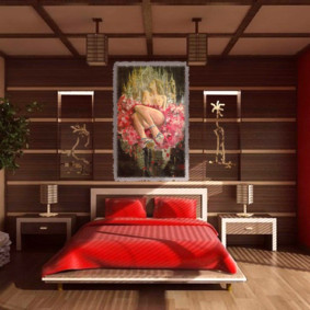 Feng Shui bedroom interior design photo