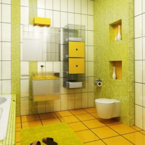 mobile pensile nelle idee di design del bagno