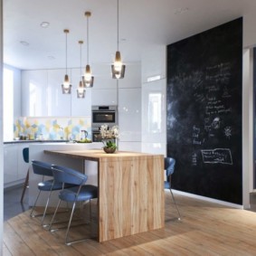 salle à manger dans le design intérieur de la cuisine