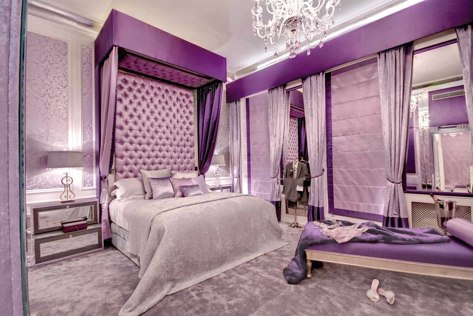 light purple bedroom