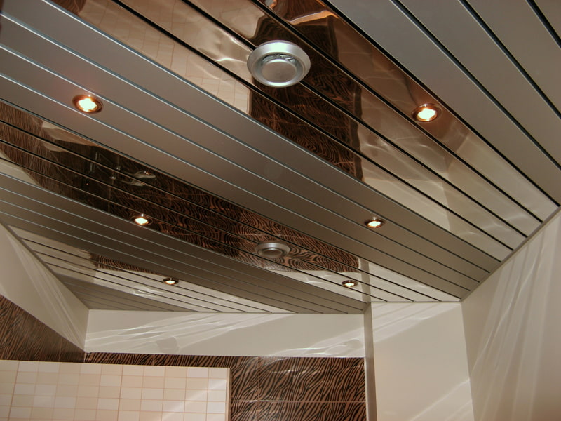 Small toilet aluminum ceiling