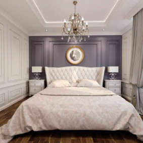 chambre néoclassique gris