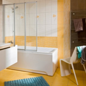 idee di design per tende da bagno in vetro