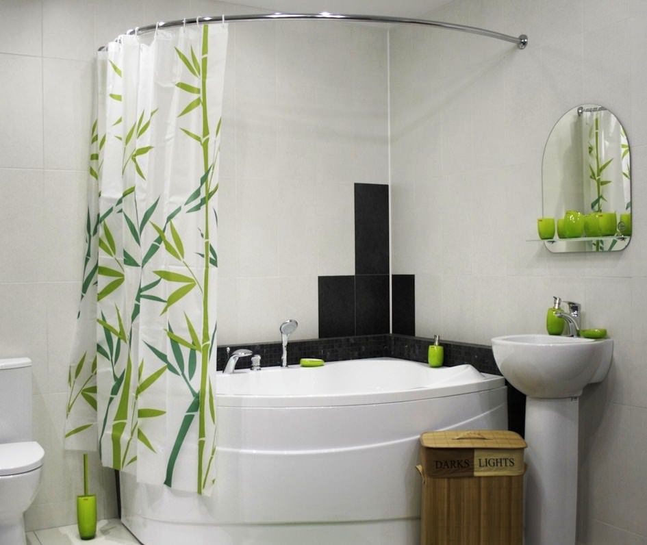 rideaux pour une salle de bain