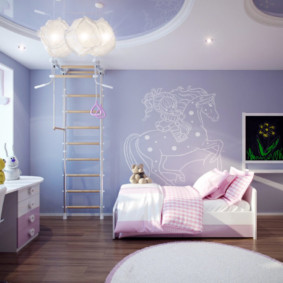 lilac bedroom photo decoration