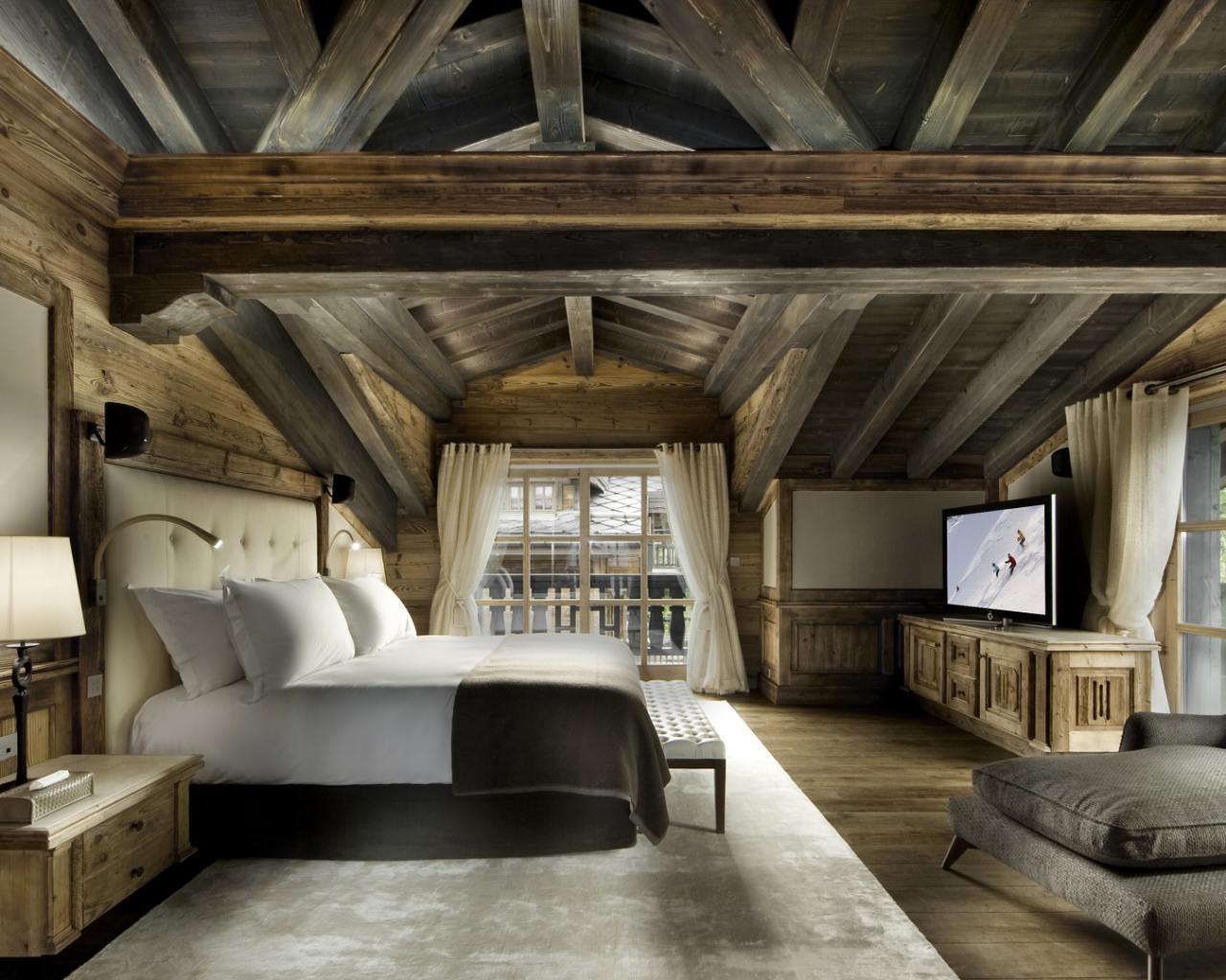 Photo de la chambre du chalet