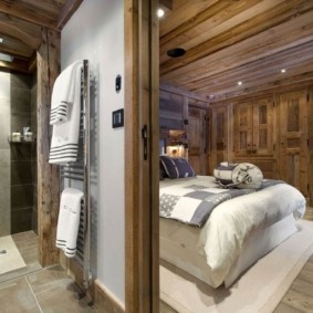 idées d'aménagement chambre chalet