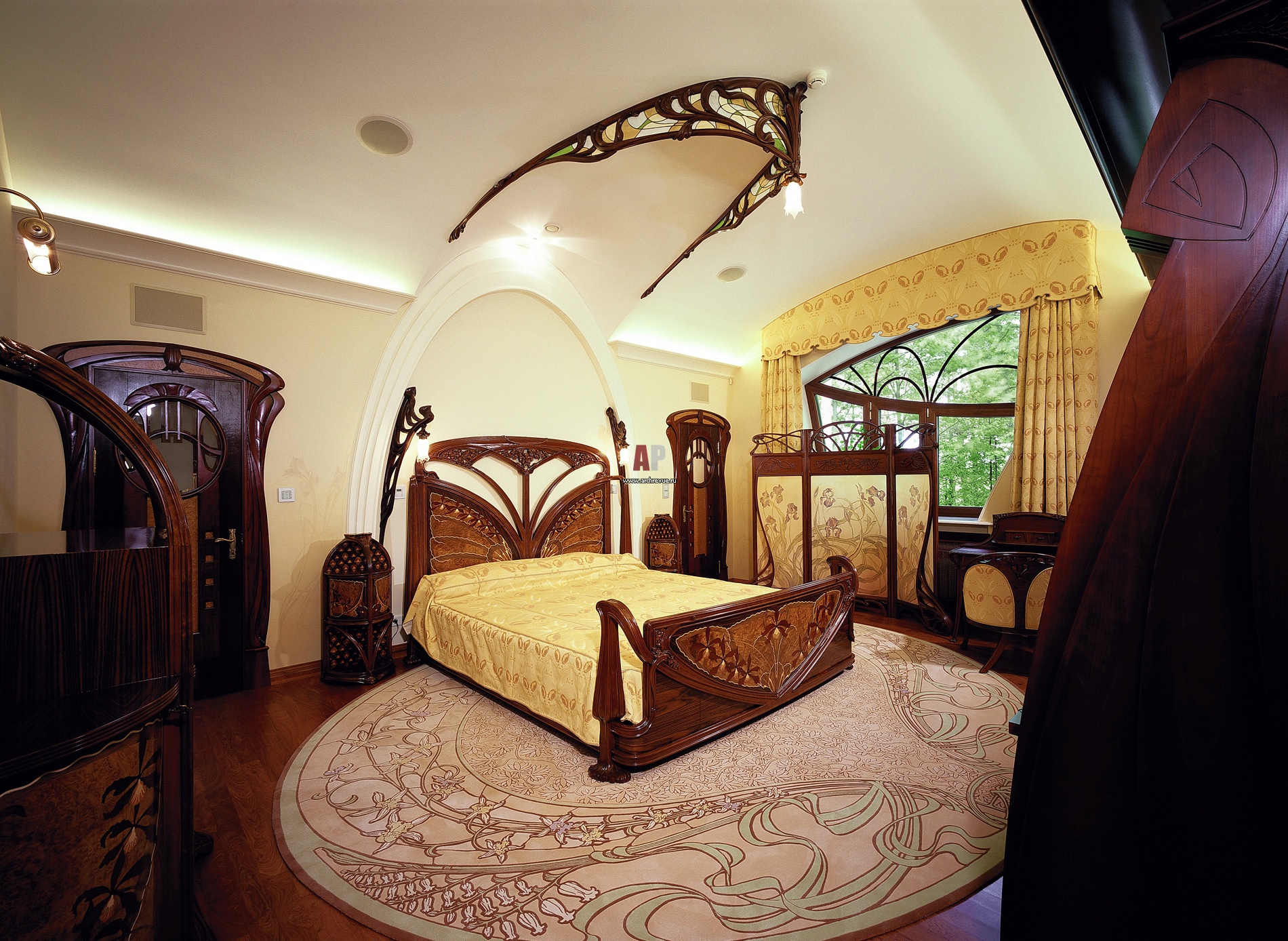 Design de chambre Art Nouveau