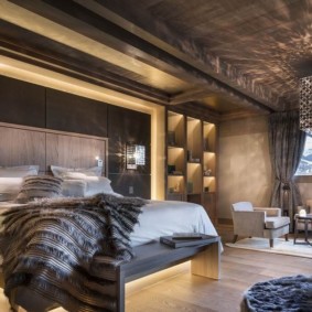 Options de photo de la chambre de style chalet