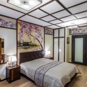 photo de conception de chambre de style japonais