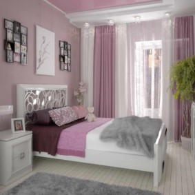 lilac bedroom design