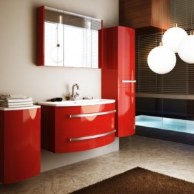 idee di design del mobile specchio del bagno