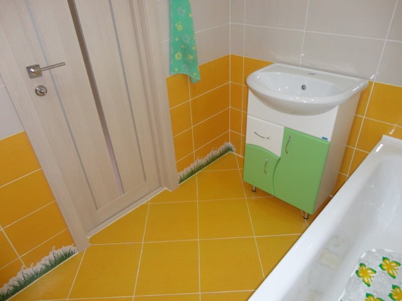 Carrelage jaune