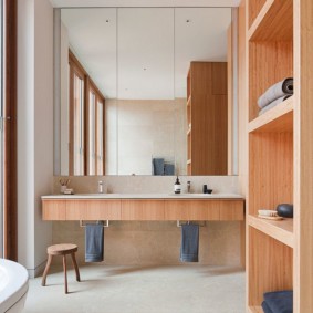 interior design specchio del bagno