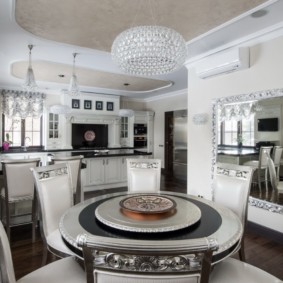 Kitchen-living room in a city apartment