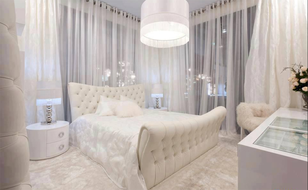 photo de décor de chambre blanche