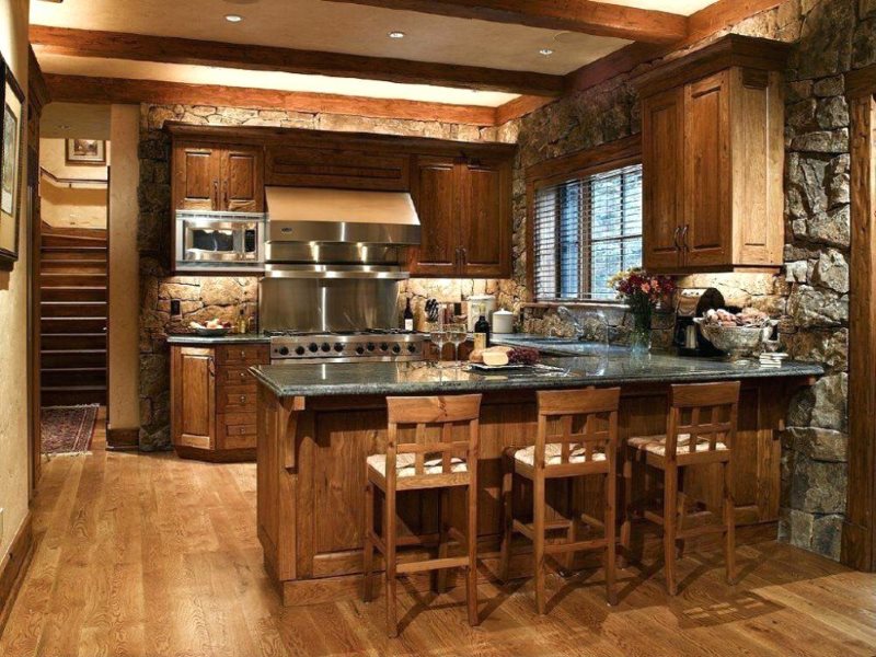 Country bar in cucina