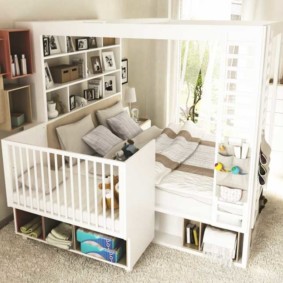 chambre à coucher et enfants dans une pièce photo d'intérieur