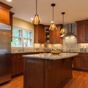 kitchen in a country house photo