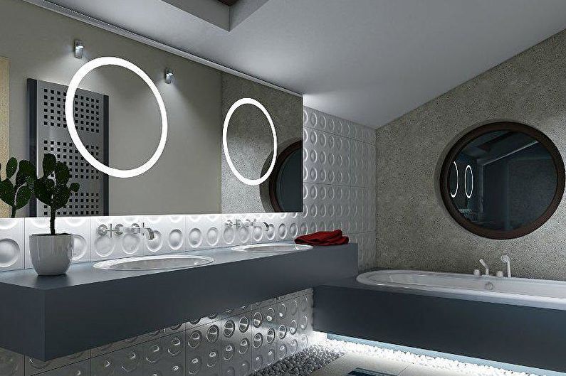 design del bagno combinato