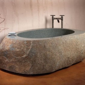 Cuvette de bain en granit massif