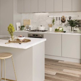 Isola cucina in truciolare laminato