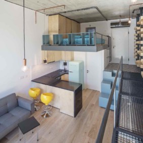 Studio en duplex dans un style moderne