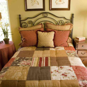 Couette patchwork rustique