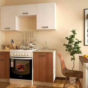 Kitchenette avec cuisinière à gaz