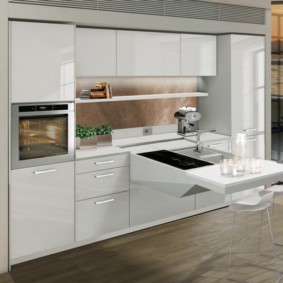 Ensemble linéaire de kitchenette