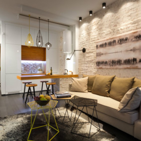 loft dans un petit appartement salon