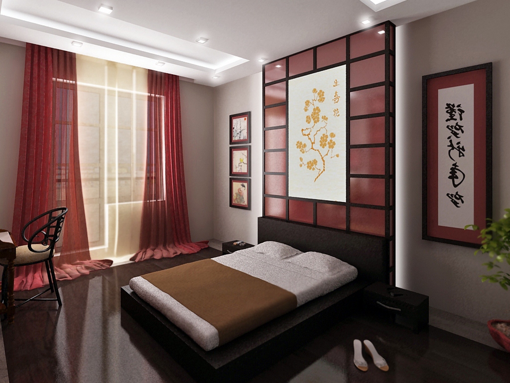 bedroom interior by feng shui decor ideas