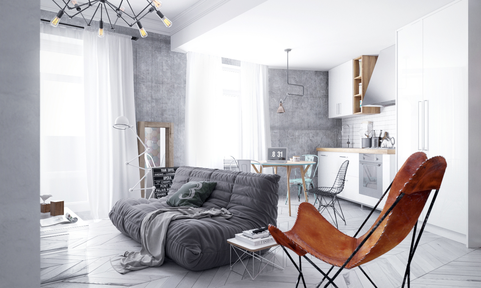 loft lumineux pour un petit appartement