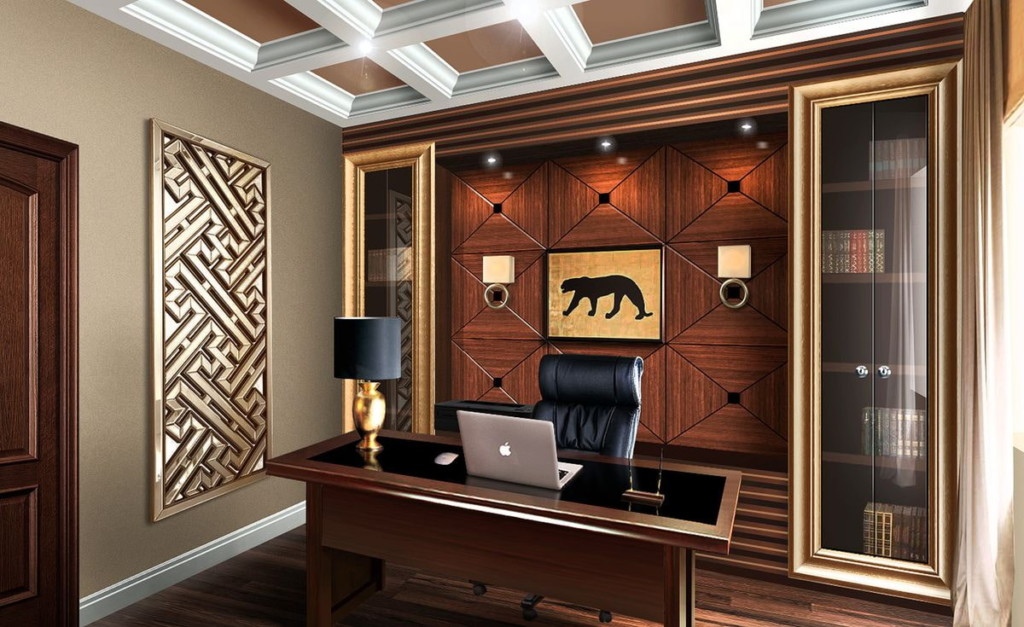 Armoire de bureau design dans le style art déco