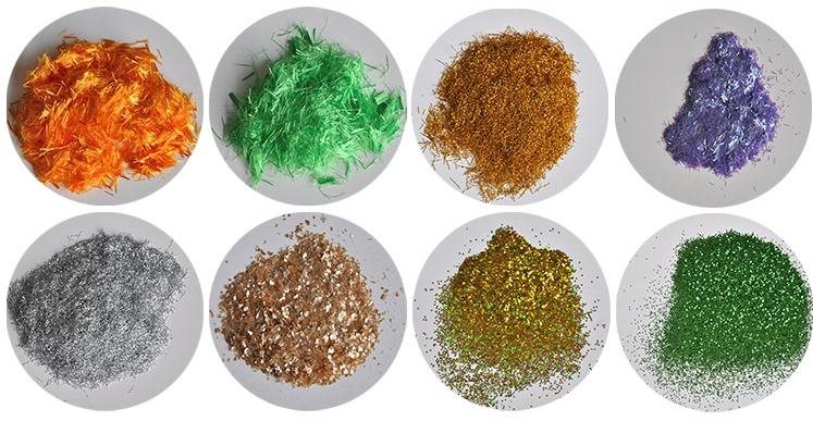 Fibres de cellulose, colorants et autres composants de papier peint liquide