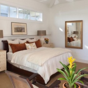 cozy bedroom with a bed by the window