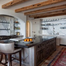 Foto di interni cucina in stile mediterraneo