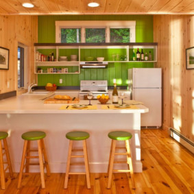 cucina in una casa di legno idee di design