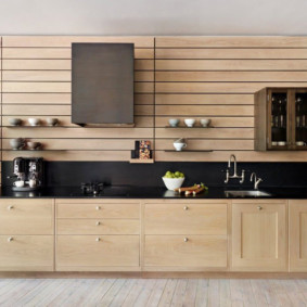 cucina in una casa in legno idee di decorazione