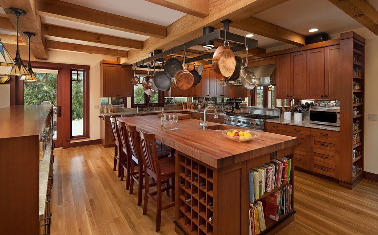 kitchen in a country house interior ideas