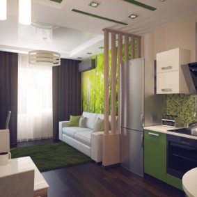 studio apartment 23 square meters design photo