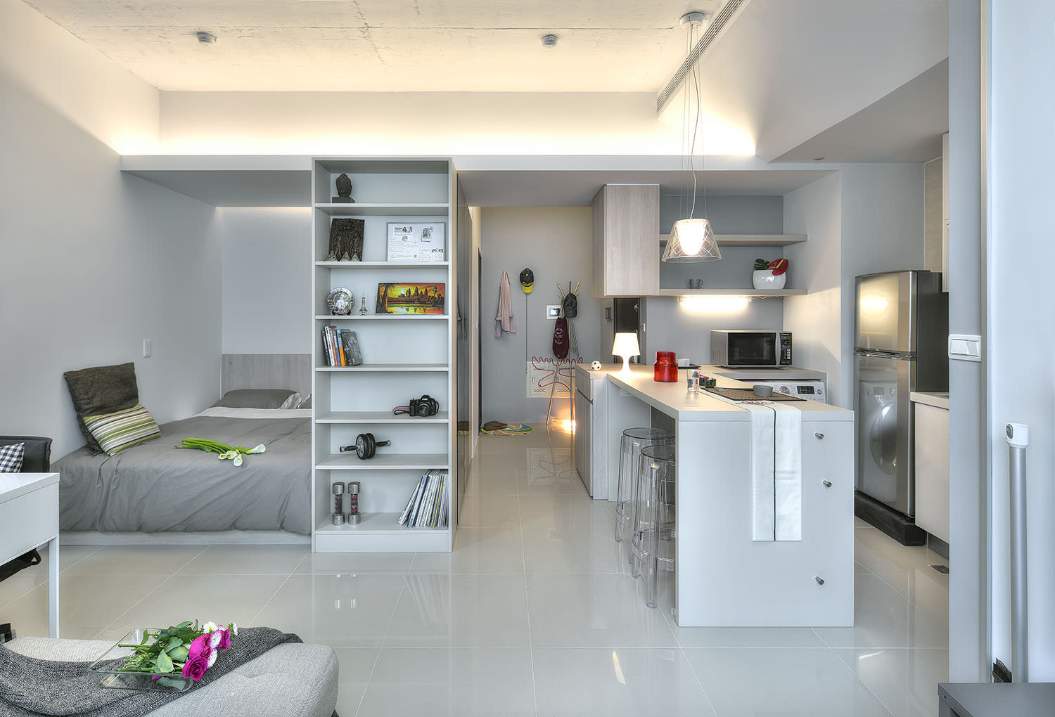 studio apartment 23 square meters photo design