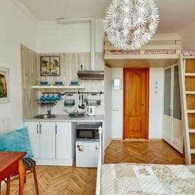 studio apartment 23 square meters interior photo