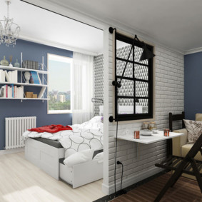 studio apartment 23 square meters design ideas