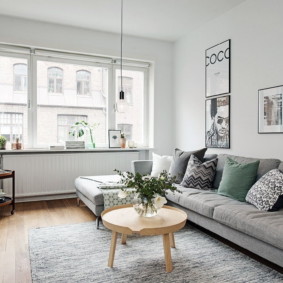 intérieur de l'appartement de style scandinave