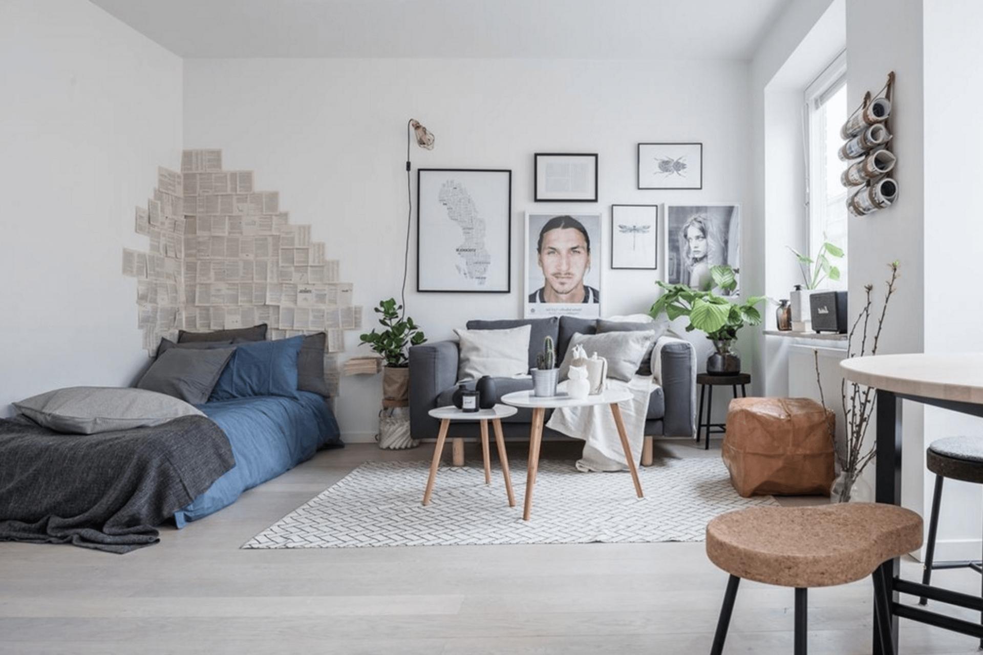 intérieur de l'appartement de style scandinave