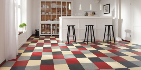 linoleum per idee di design per la cucina