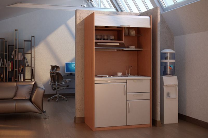 Kitchenette au bureau d'une grande entreprise