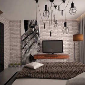 studio dans un style loft intérieur idées