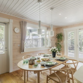 décoration de plafond dans les options d'idées d'appartement